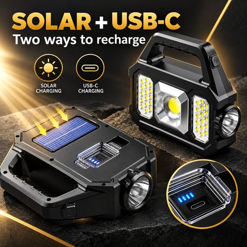 Solar Rechargeable Portable Work Light