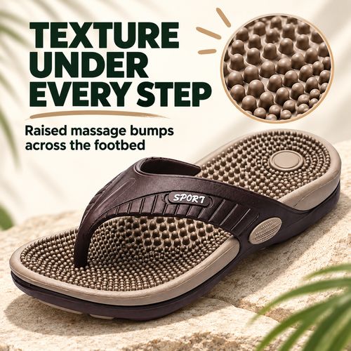 Textured Massage Footbed Flip-Flops