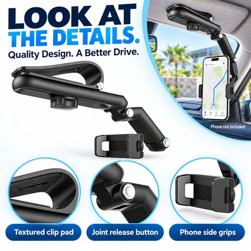 Adjustable Car Sun Visor Phone Holder