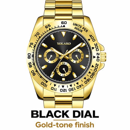 YOLAKO Luminous Business Watch | Black or Green Dial