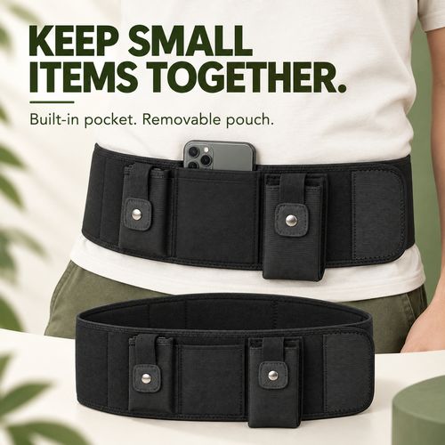 Adjustable Belly Band Holster with Storage Pocket