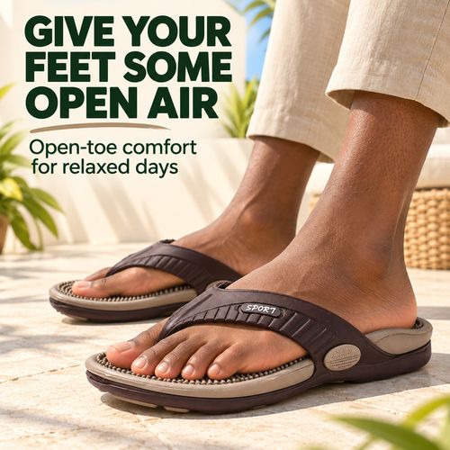Textured Massage Footbed Flip-Flops