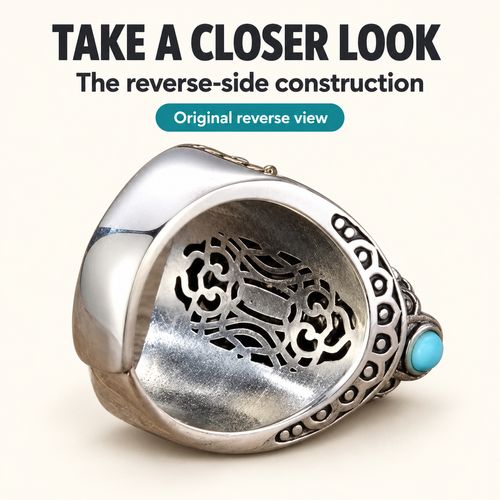 Nine-Eye Dzi Style Rotating Ring