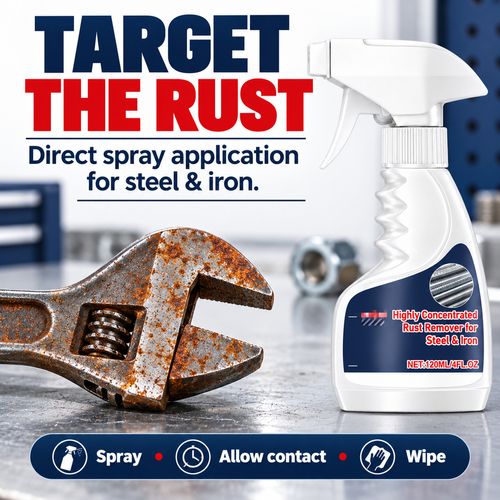 Steel & Iron Rust Remover Spray – 120 mL