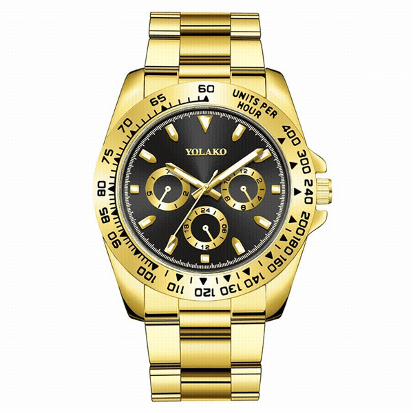 YOLAKO Luminous Business Watch | Black or Green Dial