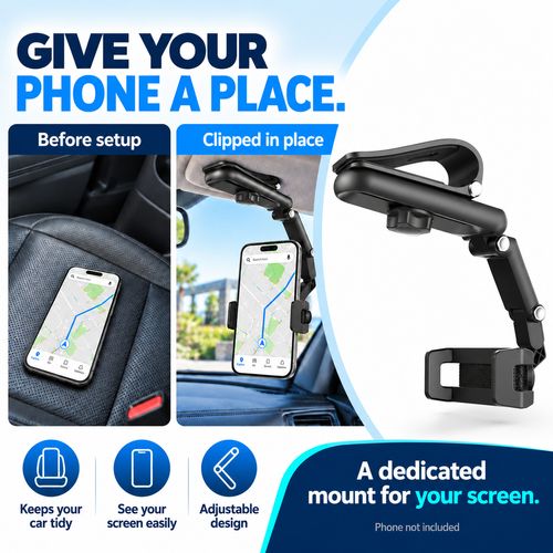 Adjustable Car Sun Visor Phone Holder