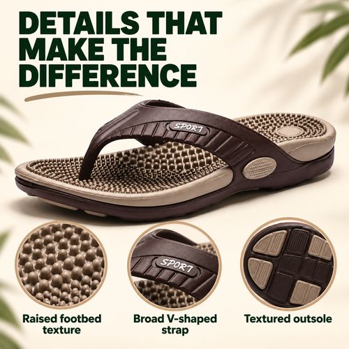 Textured Massage Footbed Flip-Flops