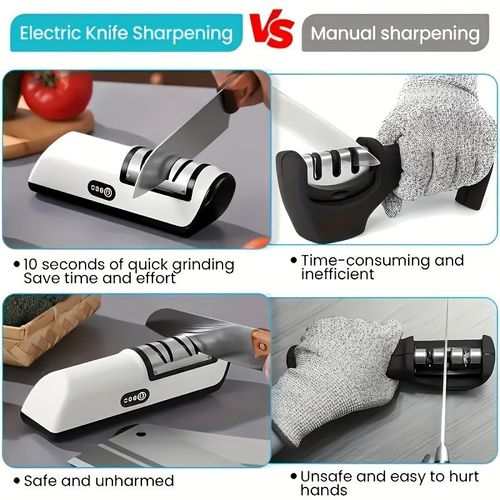 Household Electric Sharpener Automatic Knife Scissors Sharpening Tool