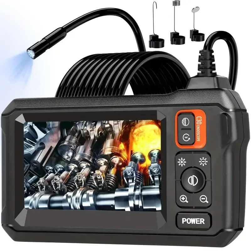 IP67 Waterproof Endoscope Camera with Light, 1080P HD Inspection Camera, 16.4FT Portable Camera.