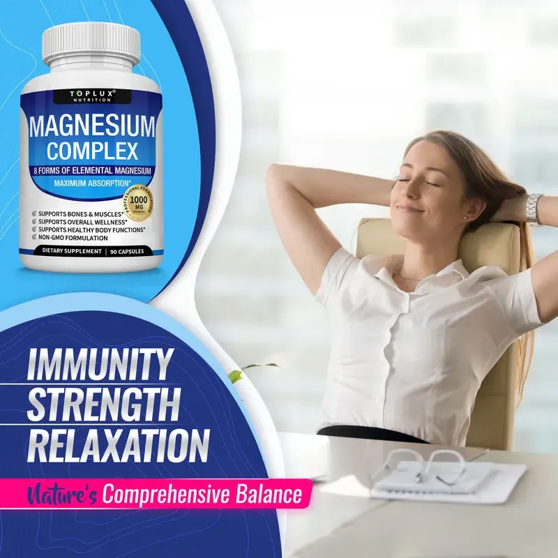Magnesium Complex 8 Essential Magnesium Supplement - 3 Pack Bundle