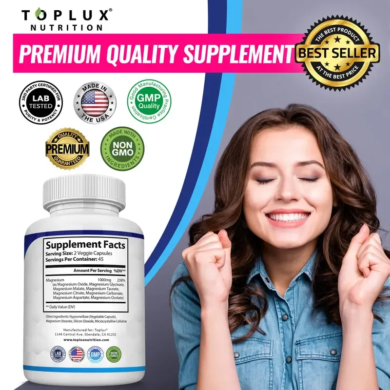 Magnesium Complex 8 Essential Magnesium Supplement - 3 Pack Bundle