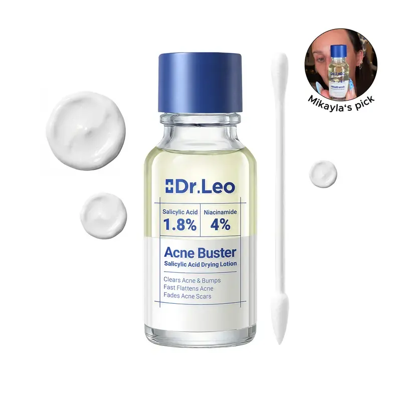 Dr.Leo Drying Lotion | Pimple Treatment & Body Acne Treatment | Visibly Shrinks Pimples in 24 Hours & Helps Fade Acne Marks in 7 Days | With 1.8% Encapsulated Salicylic Acid, 4% Niacinamide & 10% Sulfur (20ml)