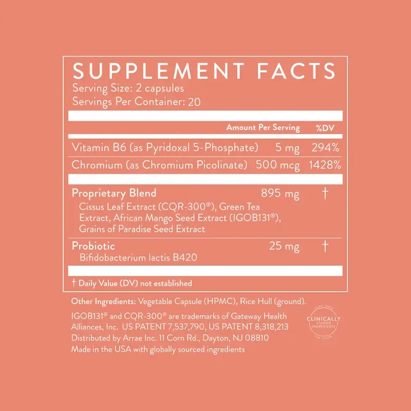 Arrae MB-1 | Natural Energy, Cholesterol, & Overall Health Support 20-Day Supply| Organic Nutrition Dietary Supplement Healthcare Vitamins Probiotic Blend Edible Fitness