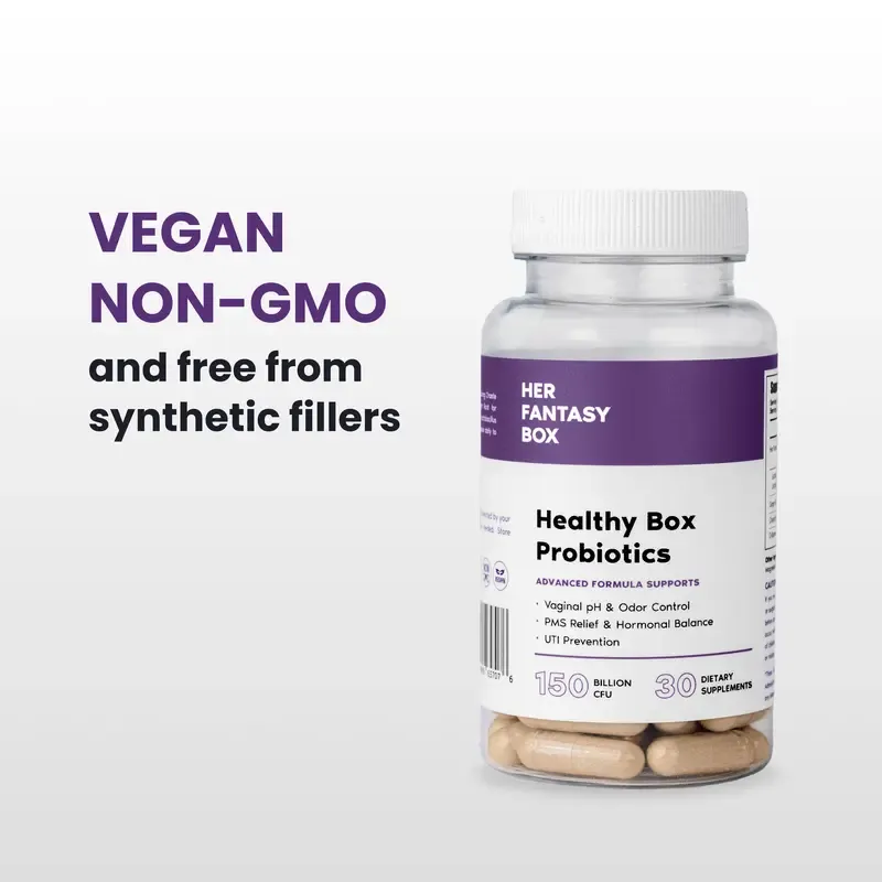 Her Fantasy Box Probiotics for Odor Control, Hormone Balance & V Health