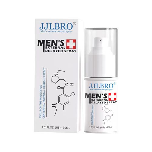 JJLBRO Men's External Delayed Spray – Mildly desensitizes for fast-acting, long-lasting control that extends every intimate moment.