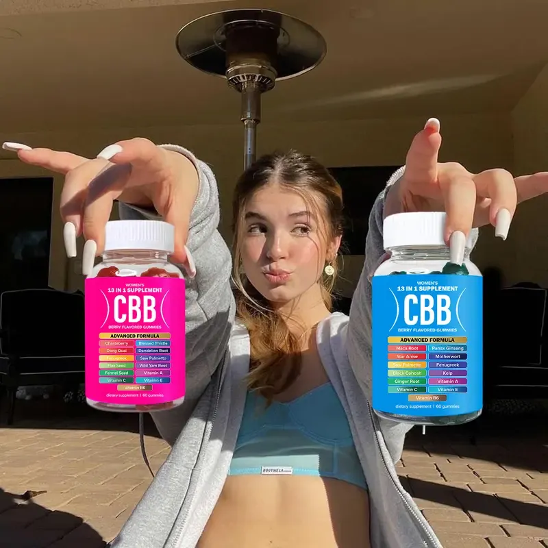 🍬 CBB Complete Women's Health Gummies Combo Pack | 16 Herbal Extracts + Vitamins A, C, E & B6 | Daily Essential + Curve Support | Berry Flavor | 1-Month Supply | 120 Gummies
