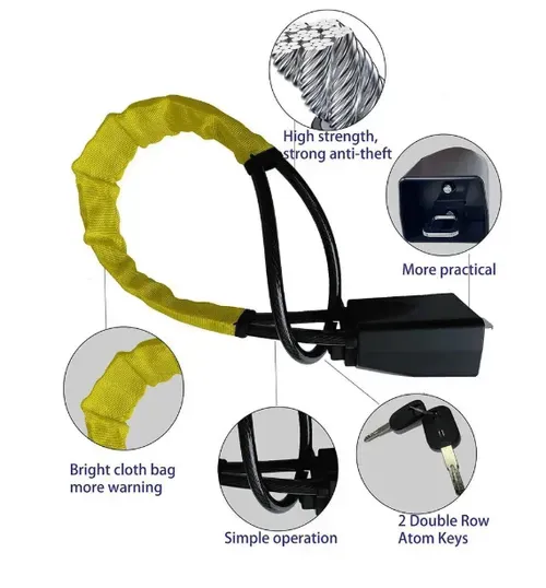 🚗Car Steering Wheel Lock Seat Belt Lock Anti-Theft Device