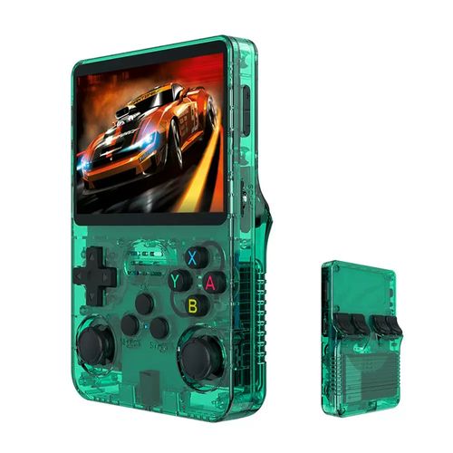 R36S Retro Handheld Video Game Console Linux System 3.5-inch IPS Screen Portable Handheld Video Player 64GB 15000 Games