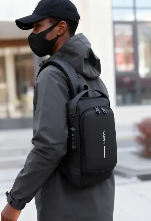 SecureCharge Fashion Backpack – Anti-Theft with Password Lock & USB Charging Port