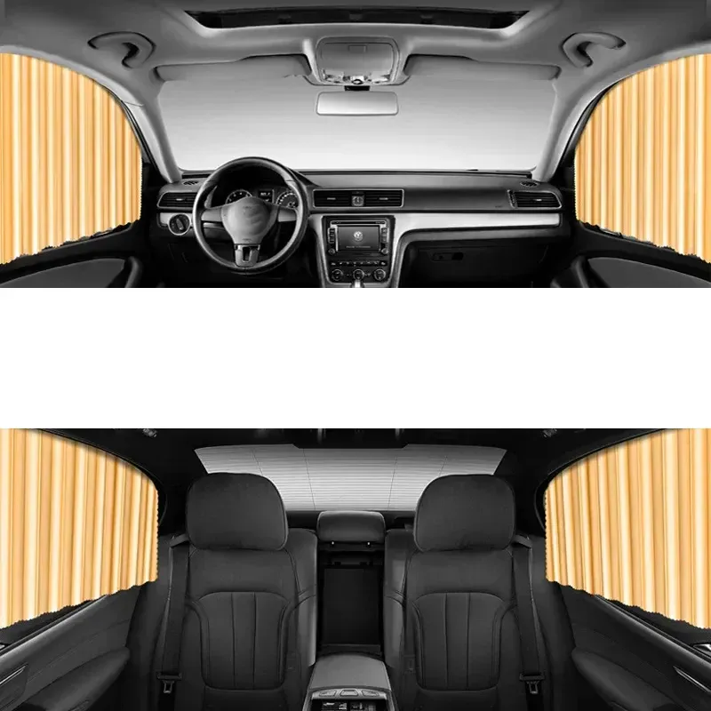 Magnetic Car Sun Shade Shield Side WindowCurtain Auto Uv Protection Sun Visor Blinds Cover
