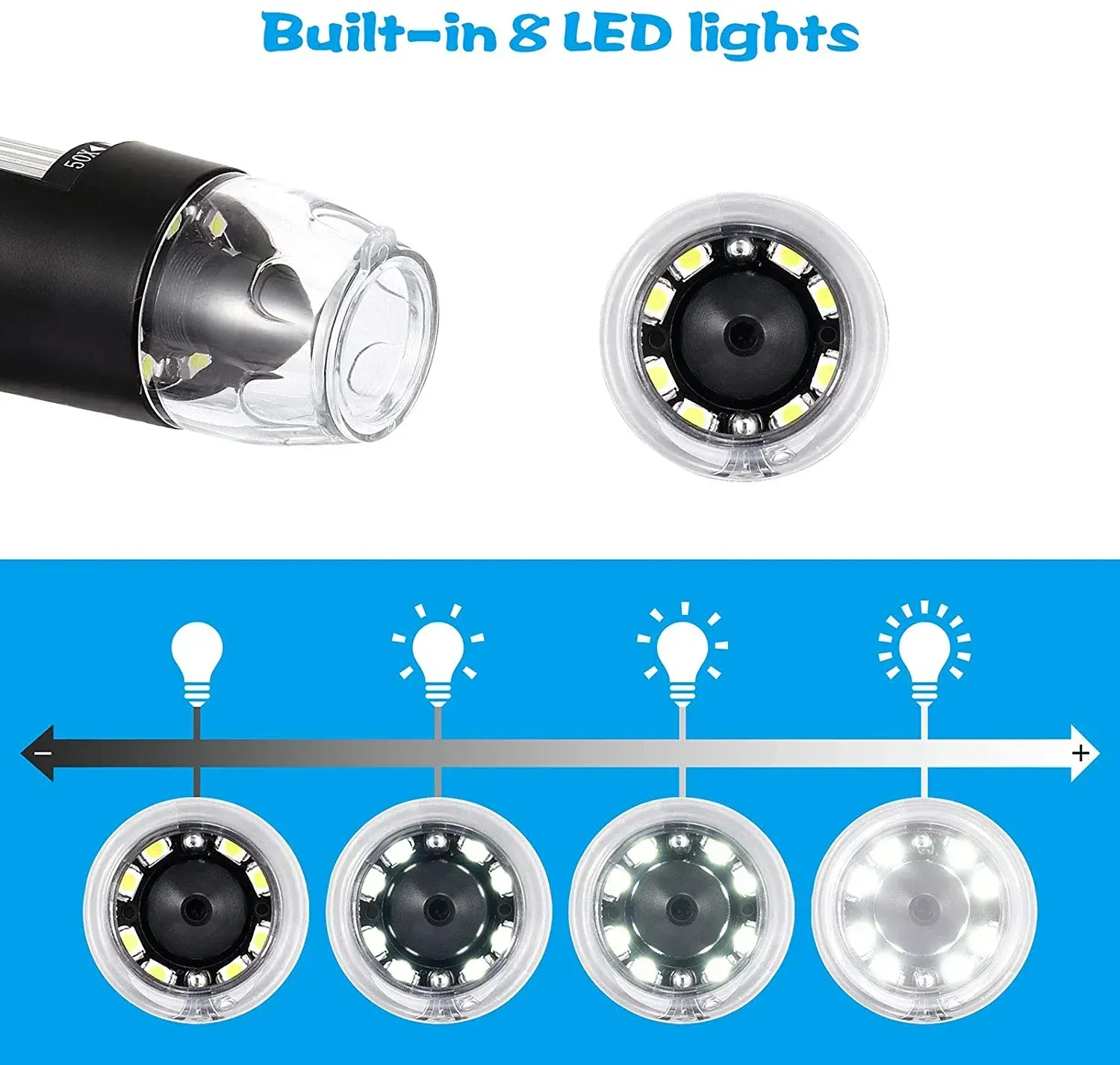 1600X Digital Microscope Camera Electronic Magnification Endoscope