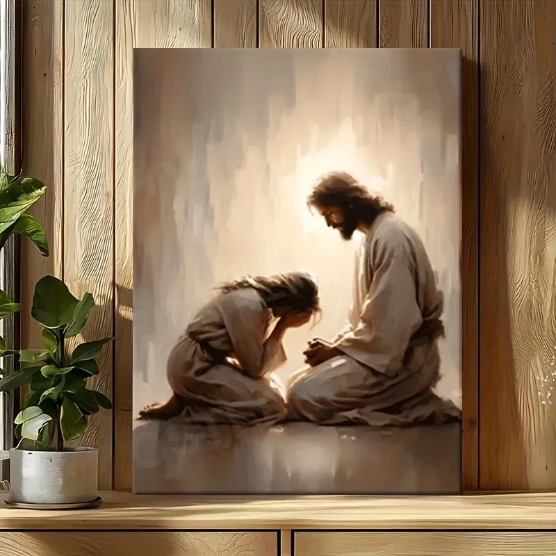 Solid wood quality frame Bedroom hanging painting restaurant canvas painting 40cmx60cm