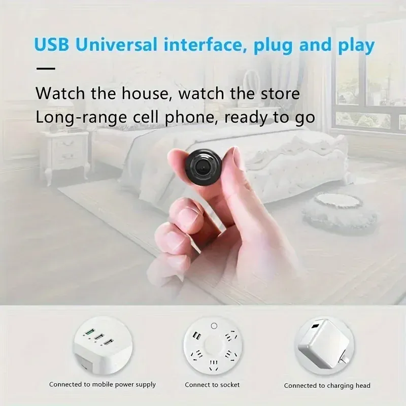 1080P HD Mini Camera — Wireless WiFi with Night Vision