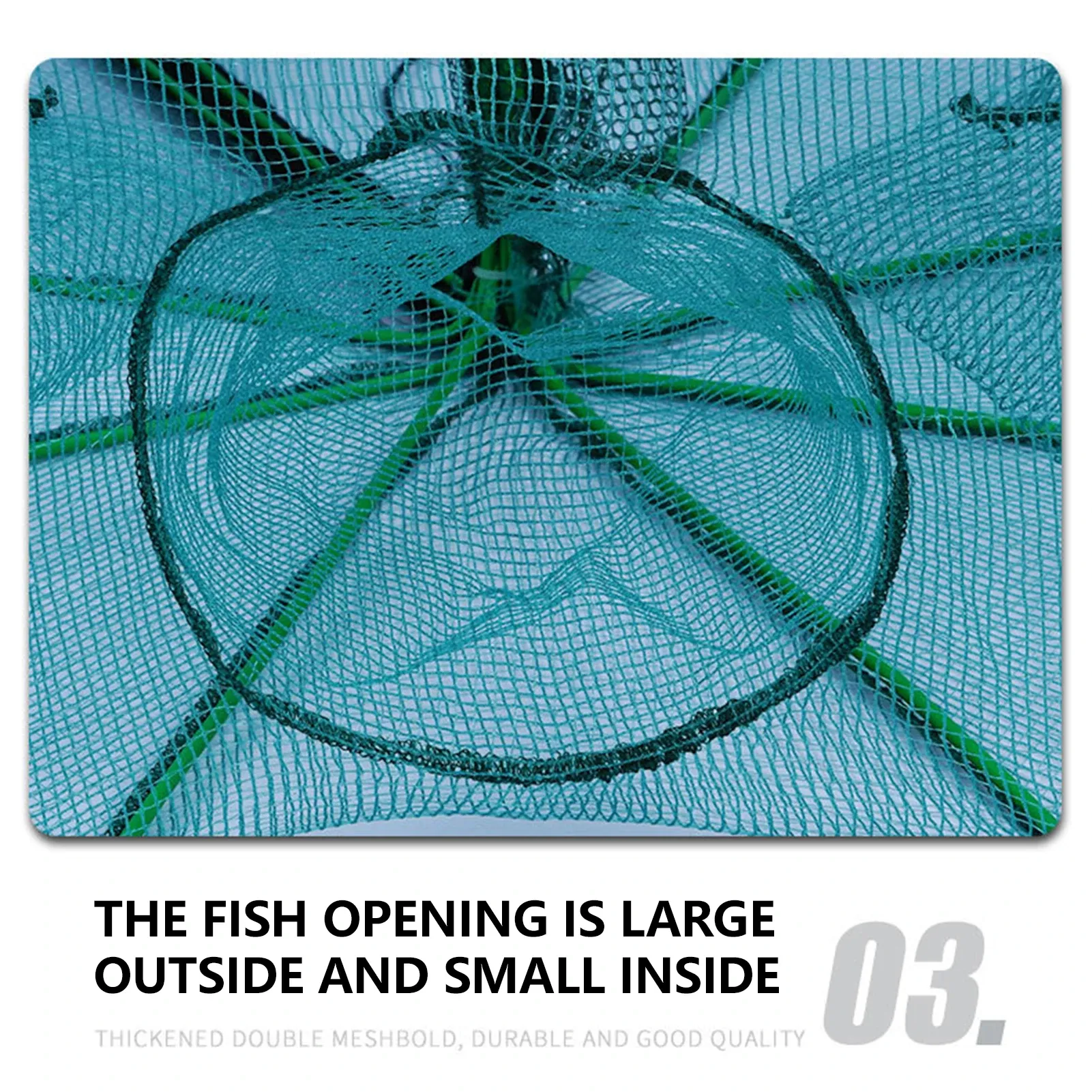 6-Hole, 60cm Collapsible Fishing Net — The Ultimate Fishing Tool