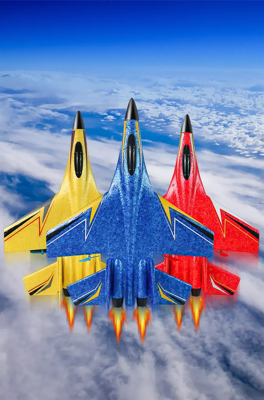 🔥 Red Remote-controlled drone – perform flips and various stunts with just one button! 🔥