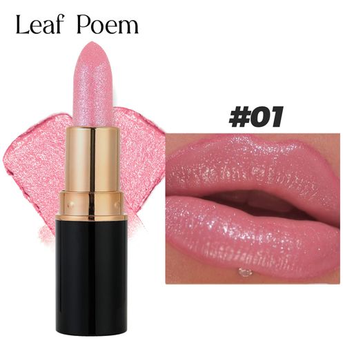 Metallic Glitter Lipstick Diamond Dazzling Waterproof Sexy Lip Gloss Moisturizing Matte Velvet Pearlescent Lip Tint Balm Makeup