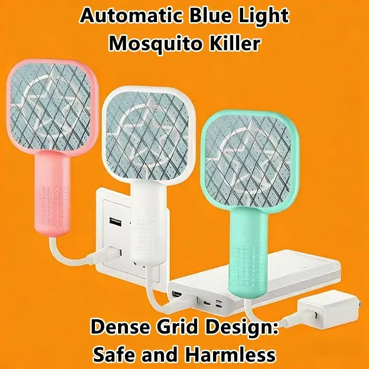 Portable USB Electric Mosquito Killer 5 Layer Security Net Fly Swatter Compact for Home Outdoor Camping Travel Pest Control 2026