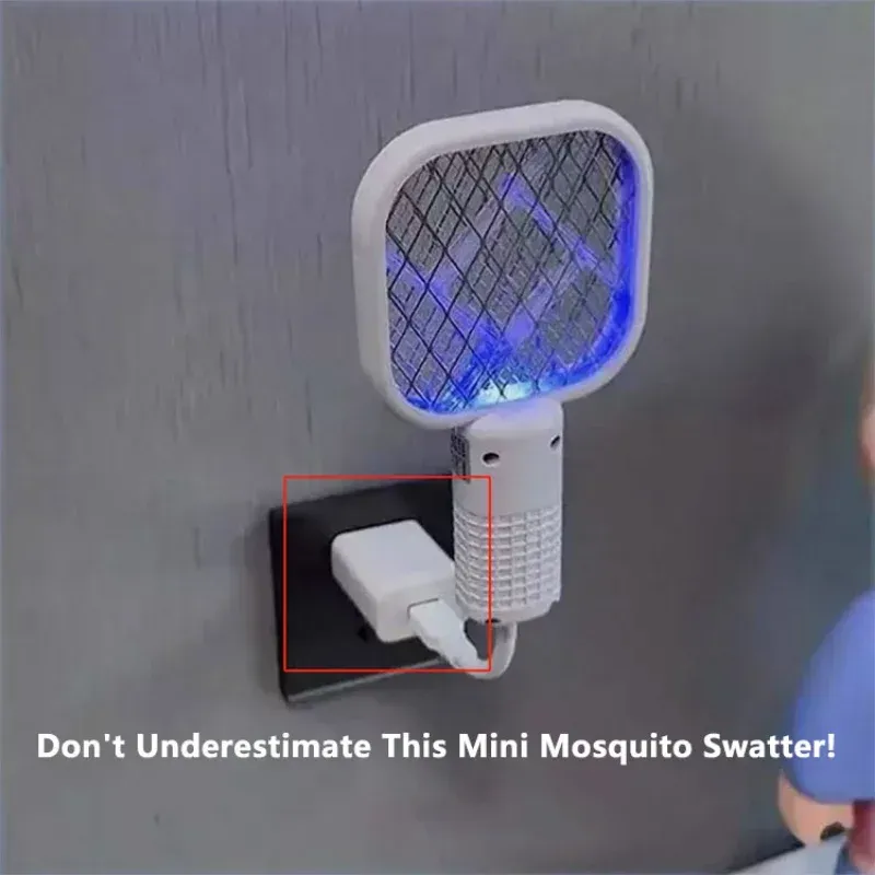 Portable USB Electric Mosquito Killer 5 Layer Security Net Fly Swatter Compact for Home Outdoor Camping Travel Pest Control 2026