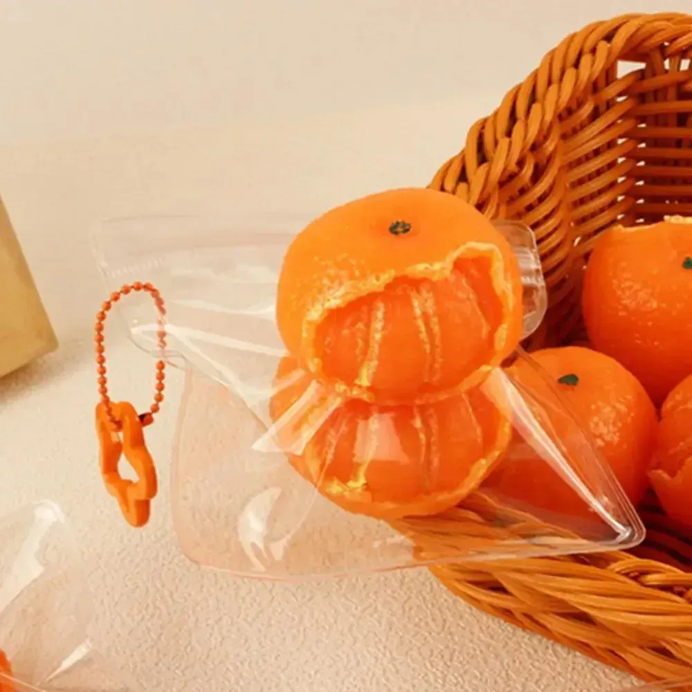 Soft Orange Anti-Stress Ball Simulated Fruit Stress Relief Toy Slow Rebound Decompression Pinch Toy for  Relax