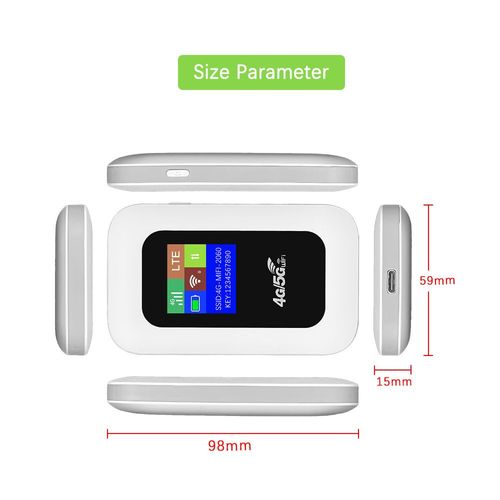 150Mbps Pocket 4G 5G Mobile Wireless Router
