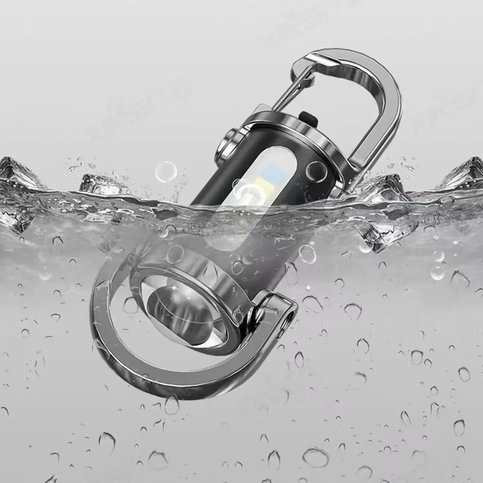 Mini USB Rechargeable LED Flashlight Keychain Portable Waterproof Pocket Lamp Keyring Hanging Light Outdoor Gear