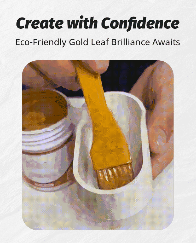 200g Water-Based Gold Leaf Paint: Suitable for Art, Painting, and Crafts