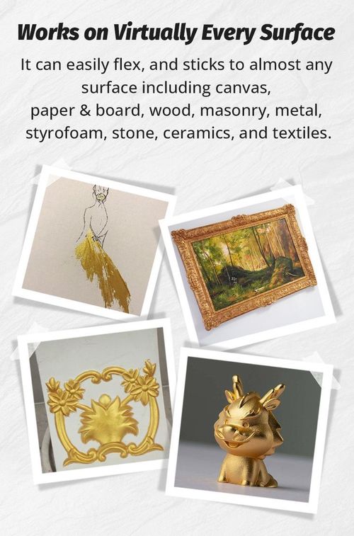 200g Water-Based Gold Leaf Paint: Suitable for Art, Painting, and Crafts