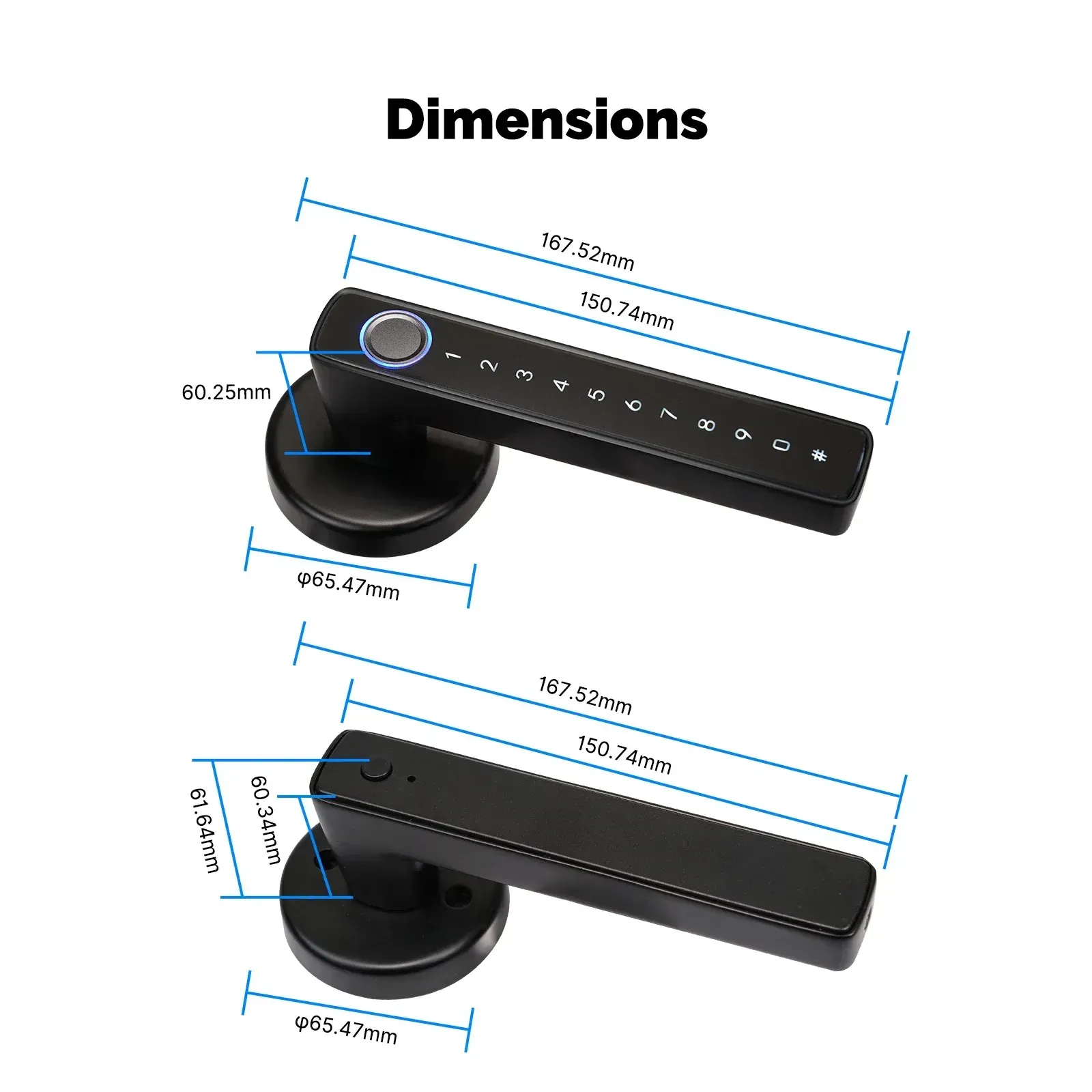 Biometric fingerprint keyless door lock with application control