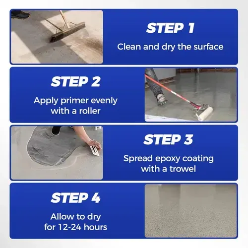 High-Gloss Marble Finish Epoxy Floor Coating 1kg per barrel