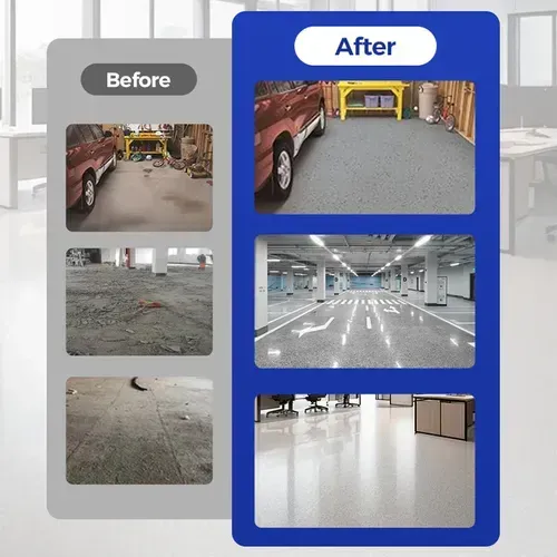 High-Gloss Marble Finish Epoxy Floor Coating 1kg per barrel