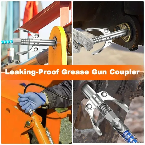 Share this product    Leaking-proof Grease Tools Coupler, 12000PSI High Pressure Lubricating Oil Nozzle Accessory Compatible with 0.32 Cm Npt Lubricating Oil Nozzle