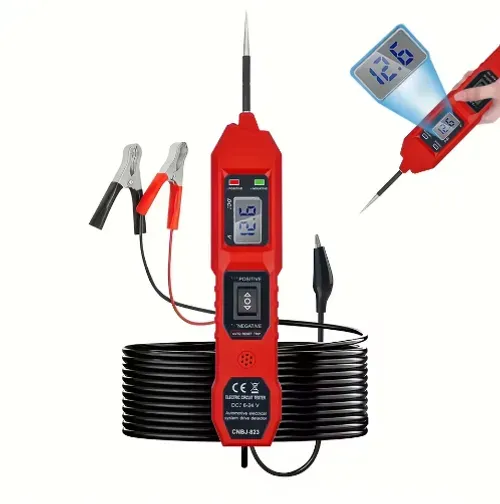 Auto Circuit Tester with LCD Display and Flashlight