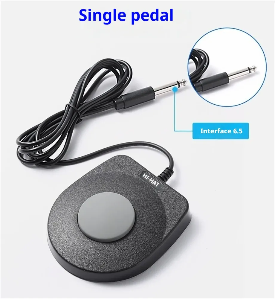 Compact Sustain Pedal for Electronic Keyboards,Electronic Drums,Synthesizers MIDI Keyboards Universal Digital  Electronic Drum