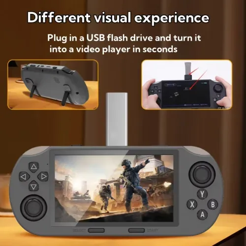4.5-inch high-definition screen handheld device with 64G, allowing players to play over 20000 games smoothly