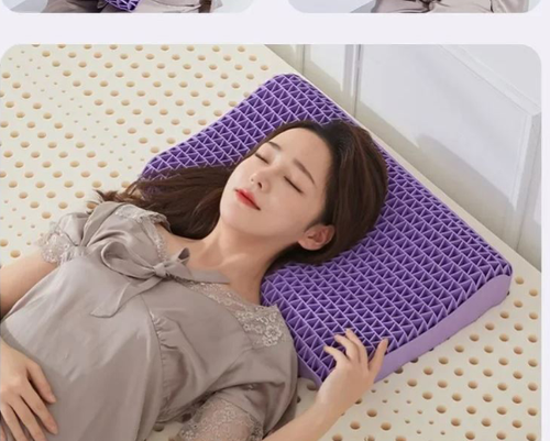 Pectin Pillow Breathable Air Layer TPE Pillow Washable with Water, Zero Pressure Cervical Neck Pillow Latex Adult Single Pillow