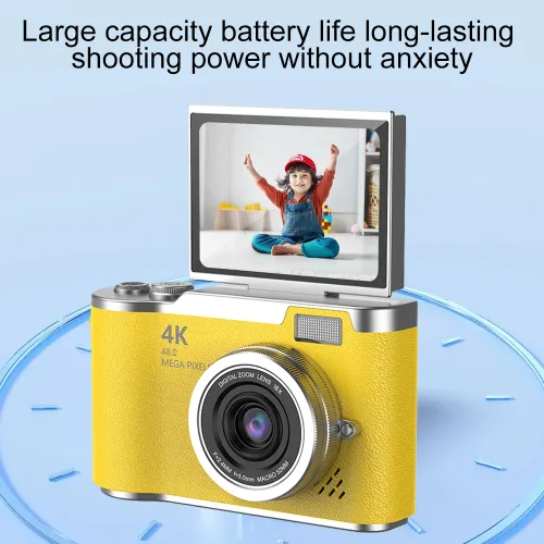 Digital Camera 4K 48MP Photography Camera Video Camcorder Rechargeable Cameras 2.4 inch Screen Camcorder for Kid Adult Beginners