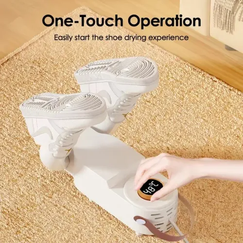 Gen Household Foldable Shoe Dryer with Timer - Intelligent Touchscreen Automatic Hot Air Deodorizing & Drying Machine