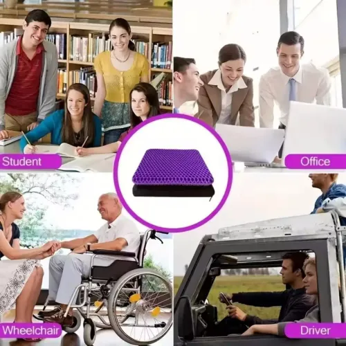 Automotive Gel Seat Cushions Designed for Summer Breathable Honeycomb Decompression Back Tailbone Pain Home Office Wheelchair