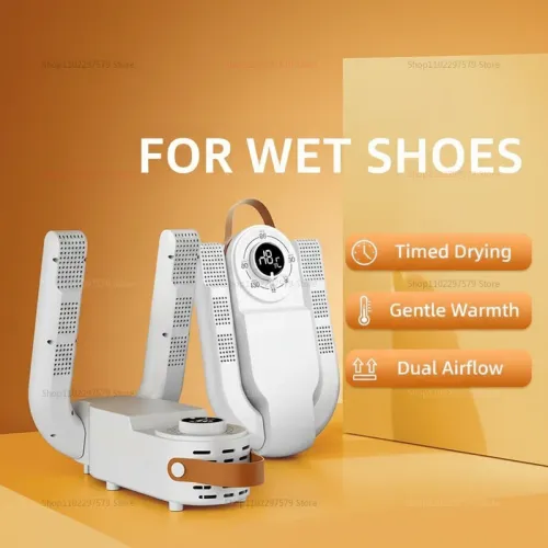 Gen Household Foldable Shoe Dryer with Timer - Intelligent Touchscreen Automatic Hot Air Deodorizing & Drying Machine