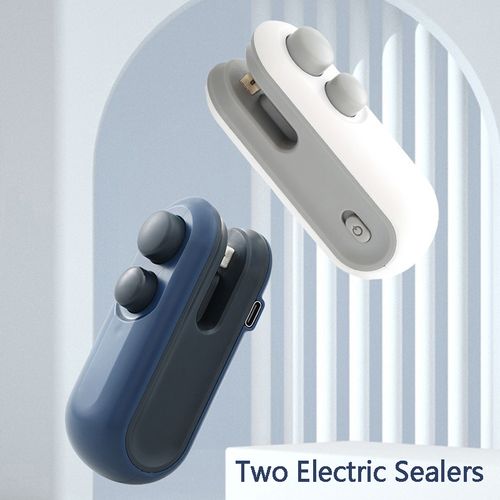 2 piece USB Rechargeable Portable Food Plastic Bag Sealer BUY 1 GET 1 FREE